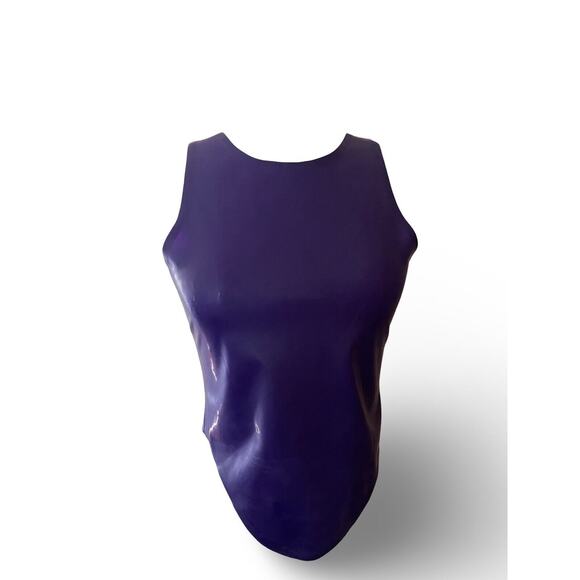 Miaou Jinx Tank Top Cami Latex Deep Violet Fetish Sz M NWT $295 Revolve - Picture 7 of 13